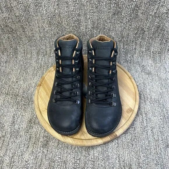 NEW Birkenstock Jackson Black Nubuck Leather Boots Women Size 37 US 6 Narrow Fit - Picture 5 of 9